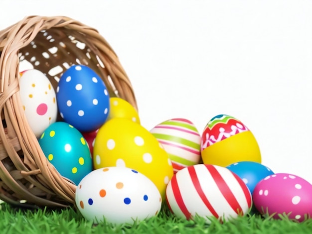 Easter festival colorful background design best quality hyper realistic image banner template