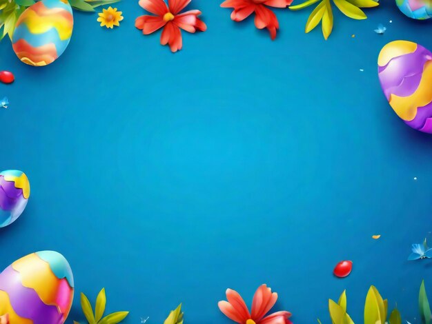 Easter festival colorful background design best quality hyper realistic image banner template