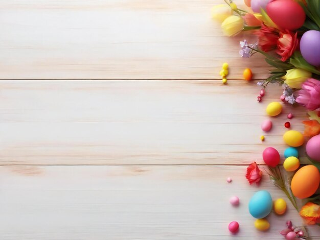 Foto festival di pasqua colorato background design migliore qualità immagine iper-realistica modello di banner