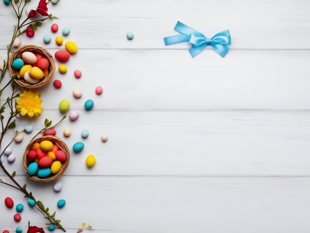 Easter festival colorful background design best quality hyper realistic image banner template