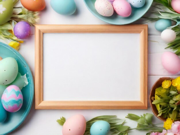 Easter festival colorful background design best quality hyper realistic image banner template