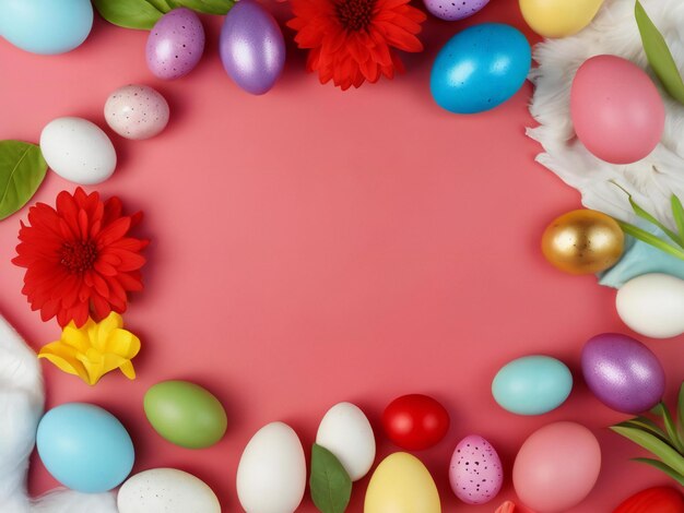 Easter festival colorful background design best quality hyper realistic image banner template