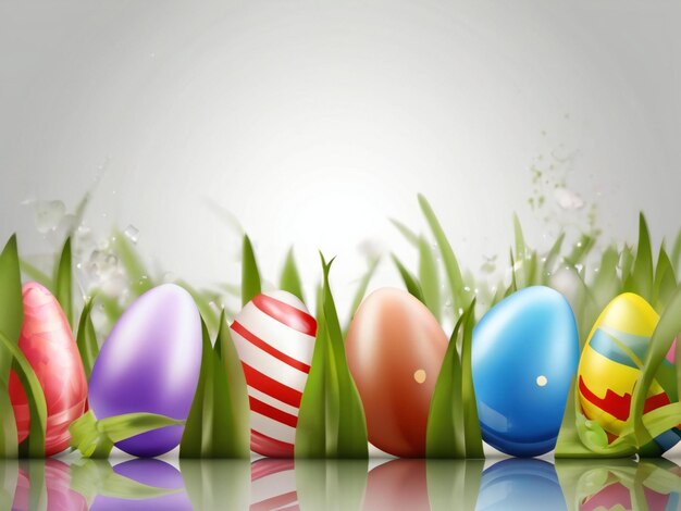 Easter festival colorful background design best quality hyper realistic image banner template