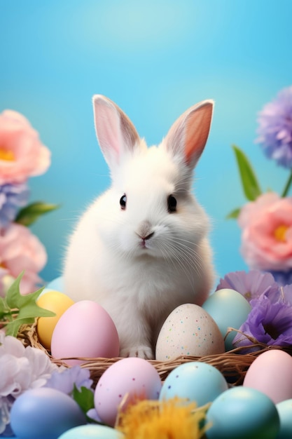 Фотоальбом пасхального фестиваля, полный милых кроликов и красочных идей украшения яиц