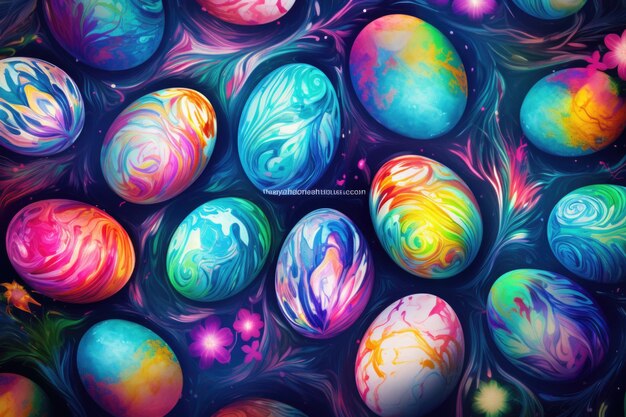 Photo easter holiday background