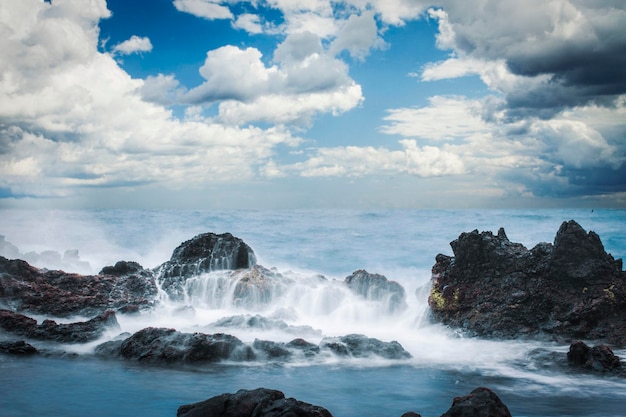 Easter Island rocky coast