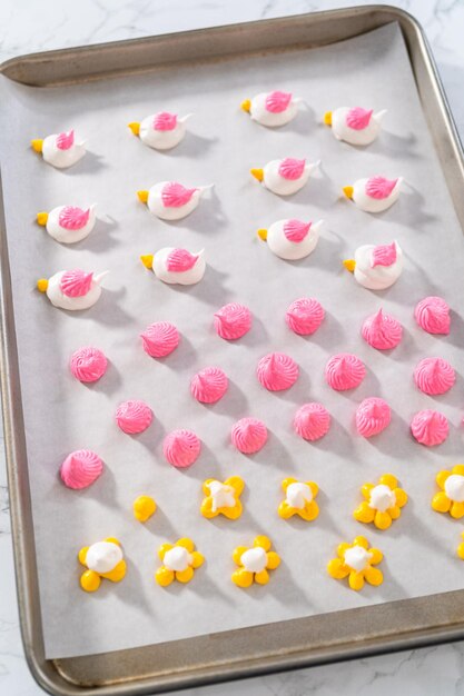 Easter Meringue Cookies