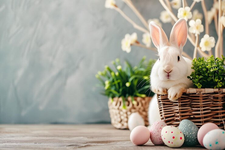 Foto easter ostern hasen eier konijnen ei
