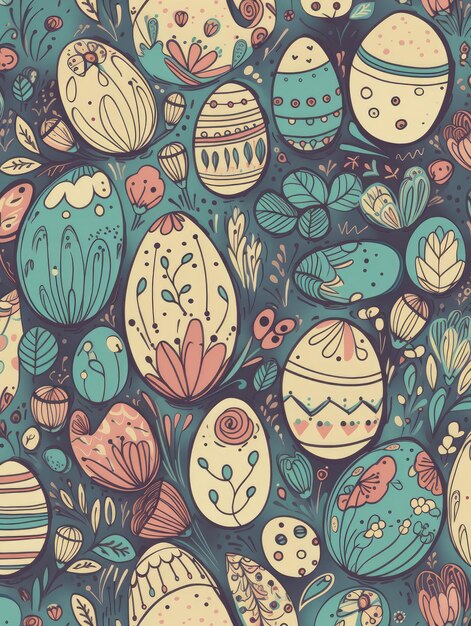 Easter pattern generative ai