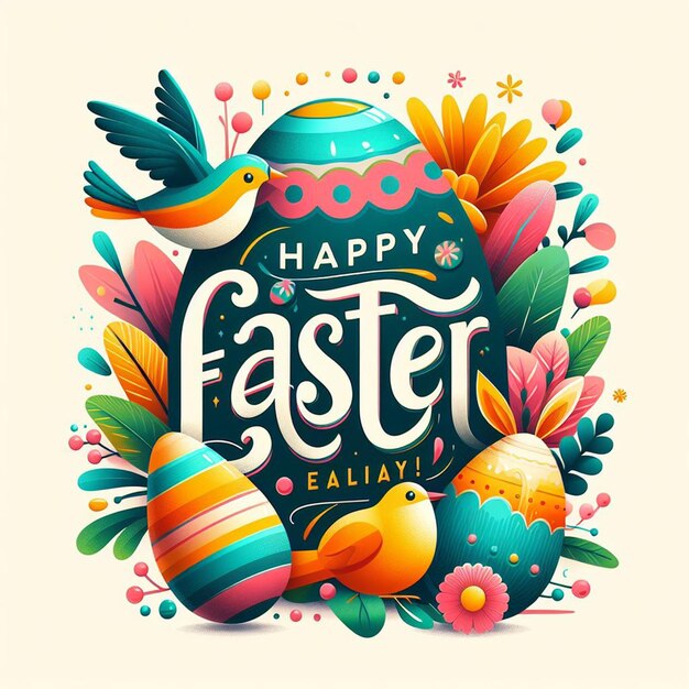 Premium Photo Easter sunday Poster Flyer Banner and easter sunday background