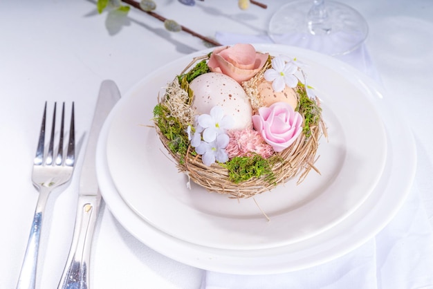 Easter table setting