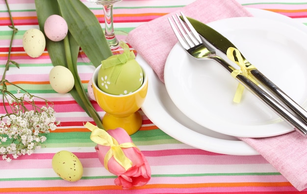 Easter table setting