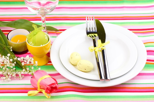 Easter table setting