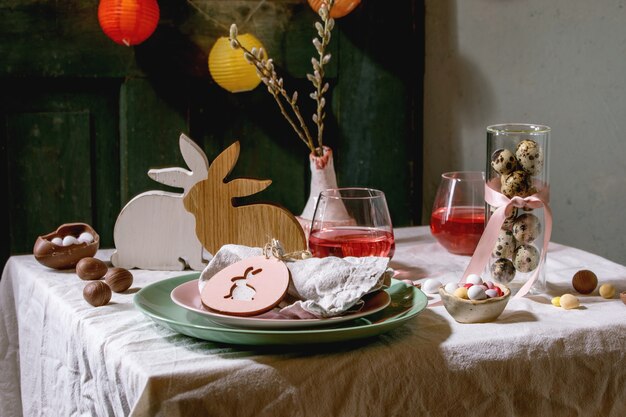 Easter table setting