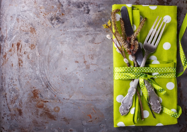 Easter table setting