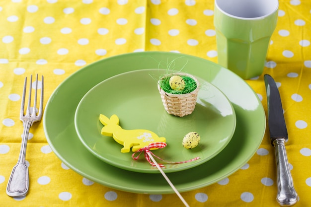 Easter table setting