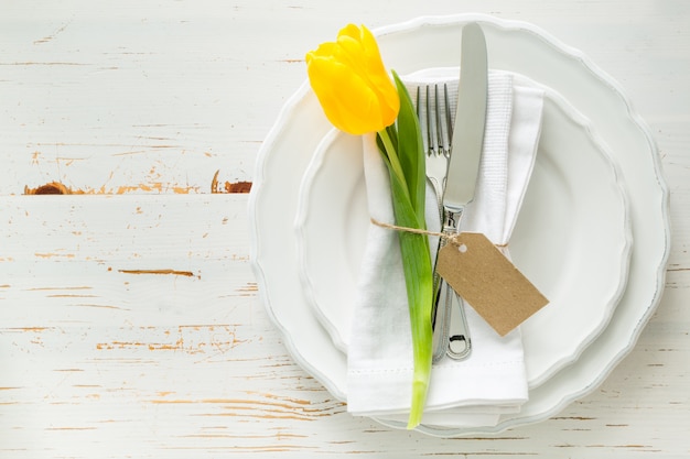 Easter table setting