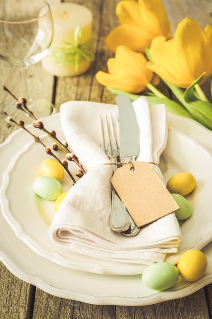 Easter table setting