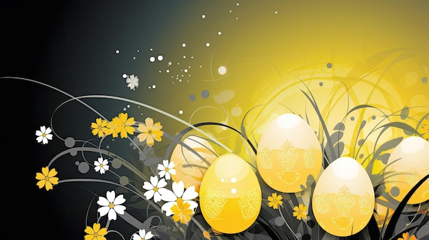 easter wallpaper vector illustration