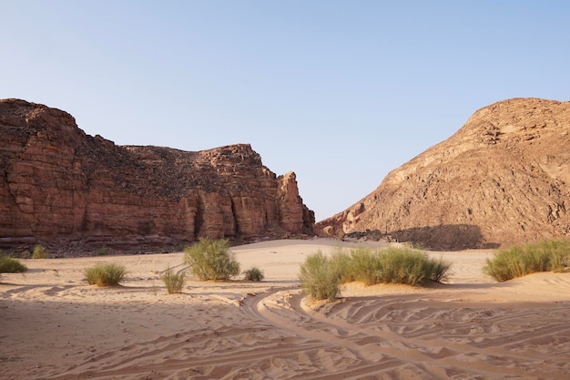 The Eastern Desert with mountains