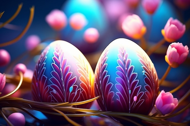 Eastern eggs wallpaper