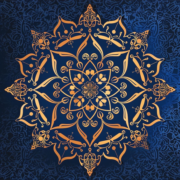 eastern ethnic motif traditional muslim ornament templet