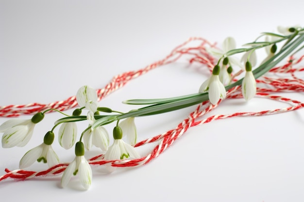 Eastern European March tradition Snowdrops and Martisor celebration