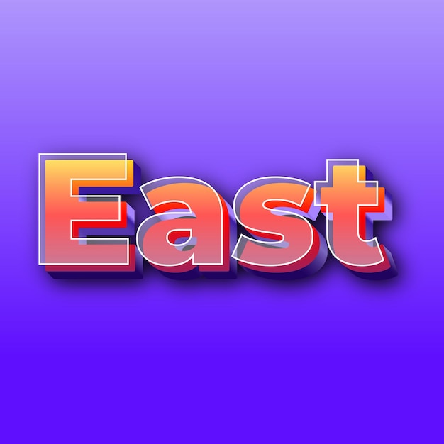 EastText effect JPG gradient purple background card photo