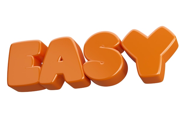 Easy 3d word text