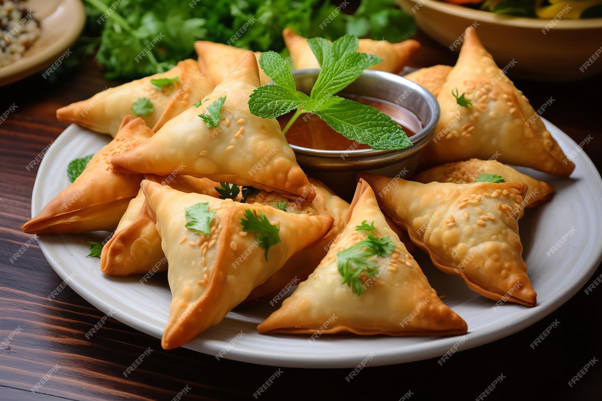 Premium Photo | Easy Baked Indian Samosas Indian Food