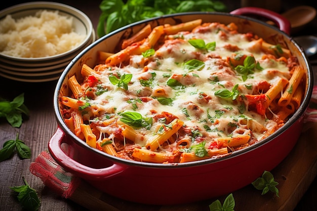 Photo easy italian dinner pasta bake of penne