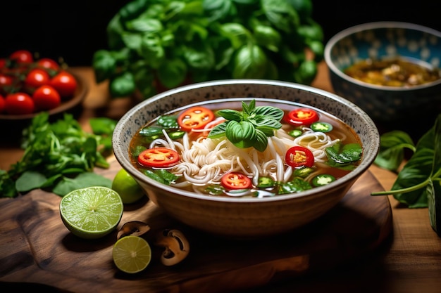 Photo easy vegetarian pho soup recipe