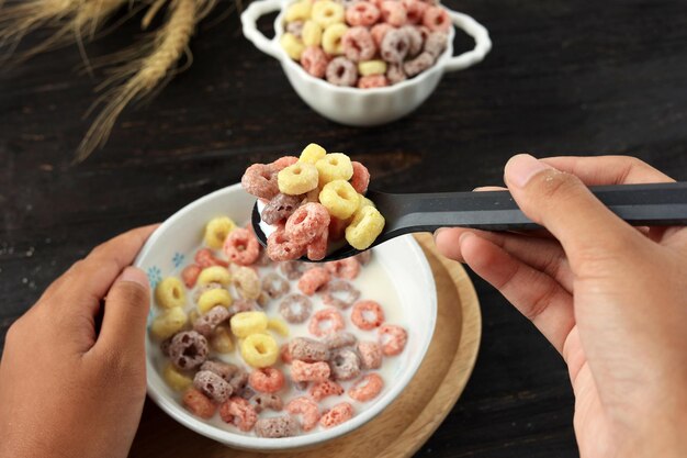 Eat Colorful Ring Cereal