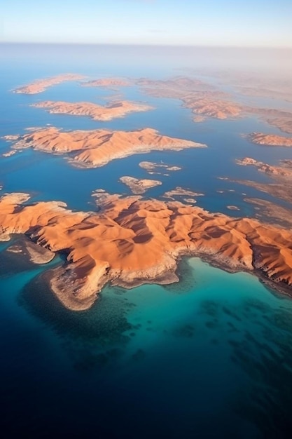 Foto isole di bellezza come su marte