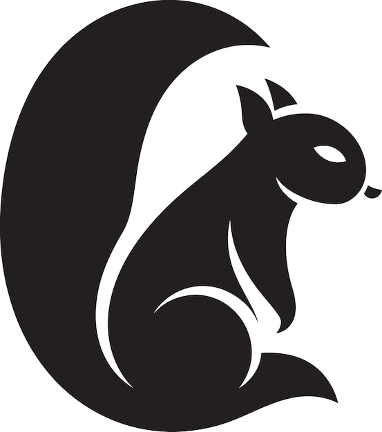 Ebony Tail Squirrel Emblem Kosmische Nacht Notenkraker