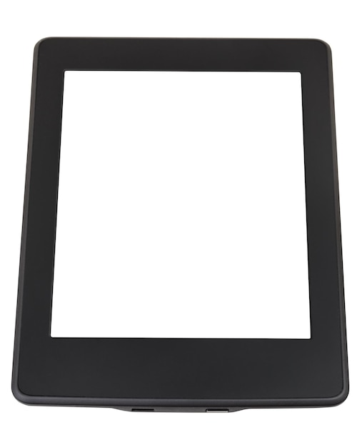 Ebook reader met uitgesneden scherm geïsoleerd