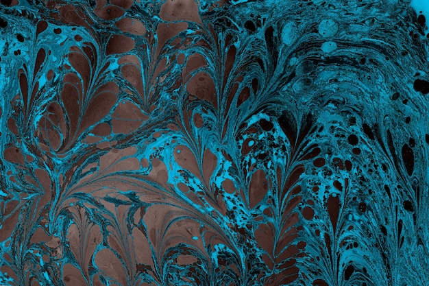 Ebru art background marbling texture floral patterns