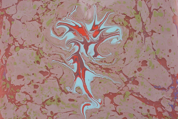 Ebru marble effect pattern design for print