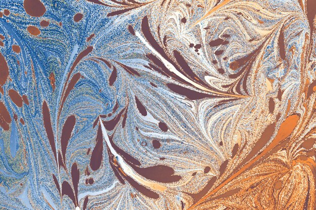 Эбру мраморное искусство с цветочными узорами Абстрактный шаблон фона