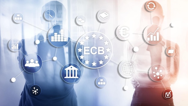 ECB Europese centrale bank Bedrijfsfinanciën concept