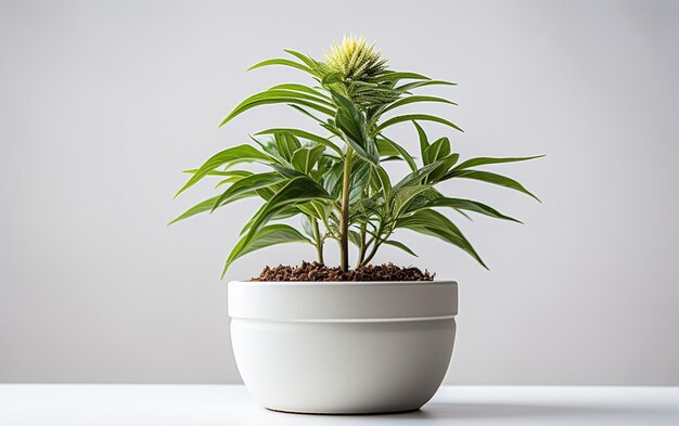 Echidna Plant op een schone witte achtergrond
