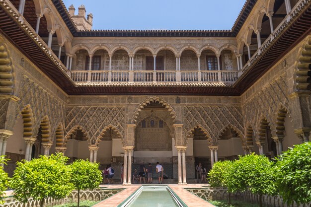 Foto echte alcazar van sevilla