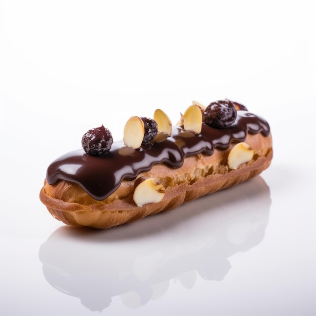 Eclair Isolated on White Generative AI