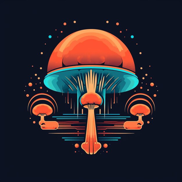 Foto eclectische ontwerpen van retro golven tot kosmische avonturen t-shirt artwork collectie voor elke stijl