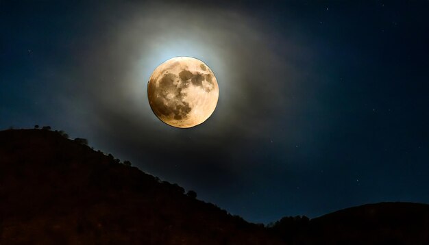 Photo eclipse super full moon superluna llena eclipse de luna super bright full moon with dark