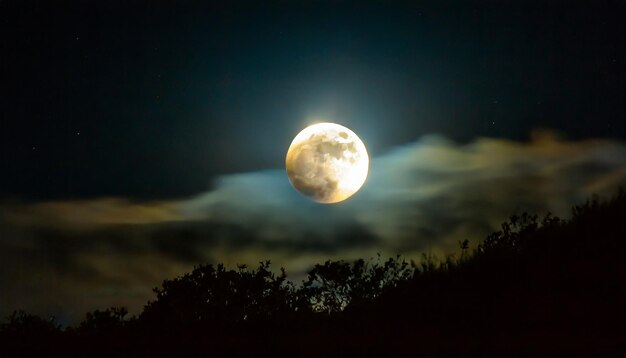 Eclipse Super full Moon Superluna llena Eclipse de luna Super bright full moon with dark