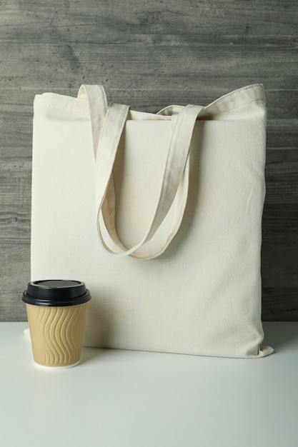 Eco bag and paper cup