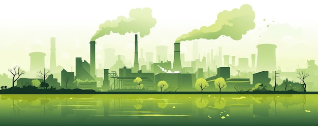 Photo eco cityscape go green concept stock ai generated illustration