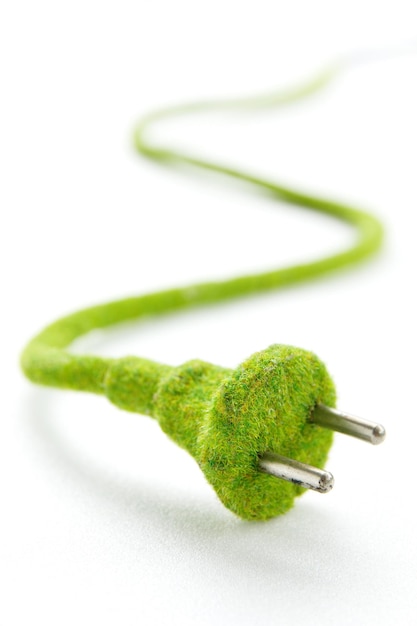 Photo eco electrc green plug