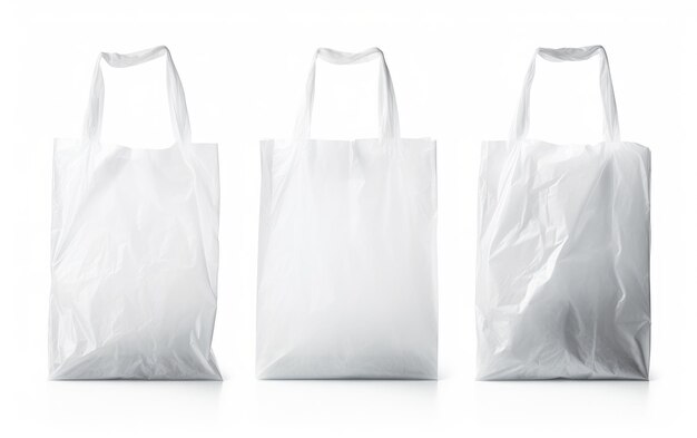 Eco Friendly Alternatives to Plastic Bags A Sustainable Shift Isolated On White Back ground